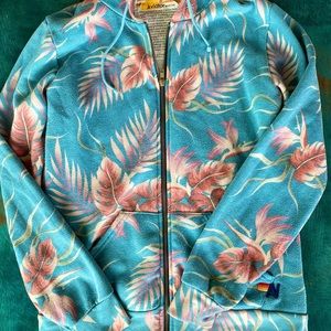 RARE Aviator Nation floral palm hoodie